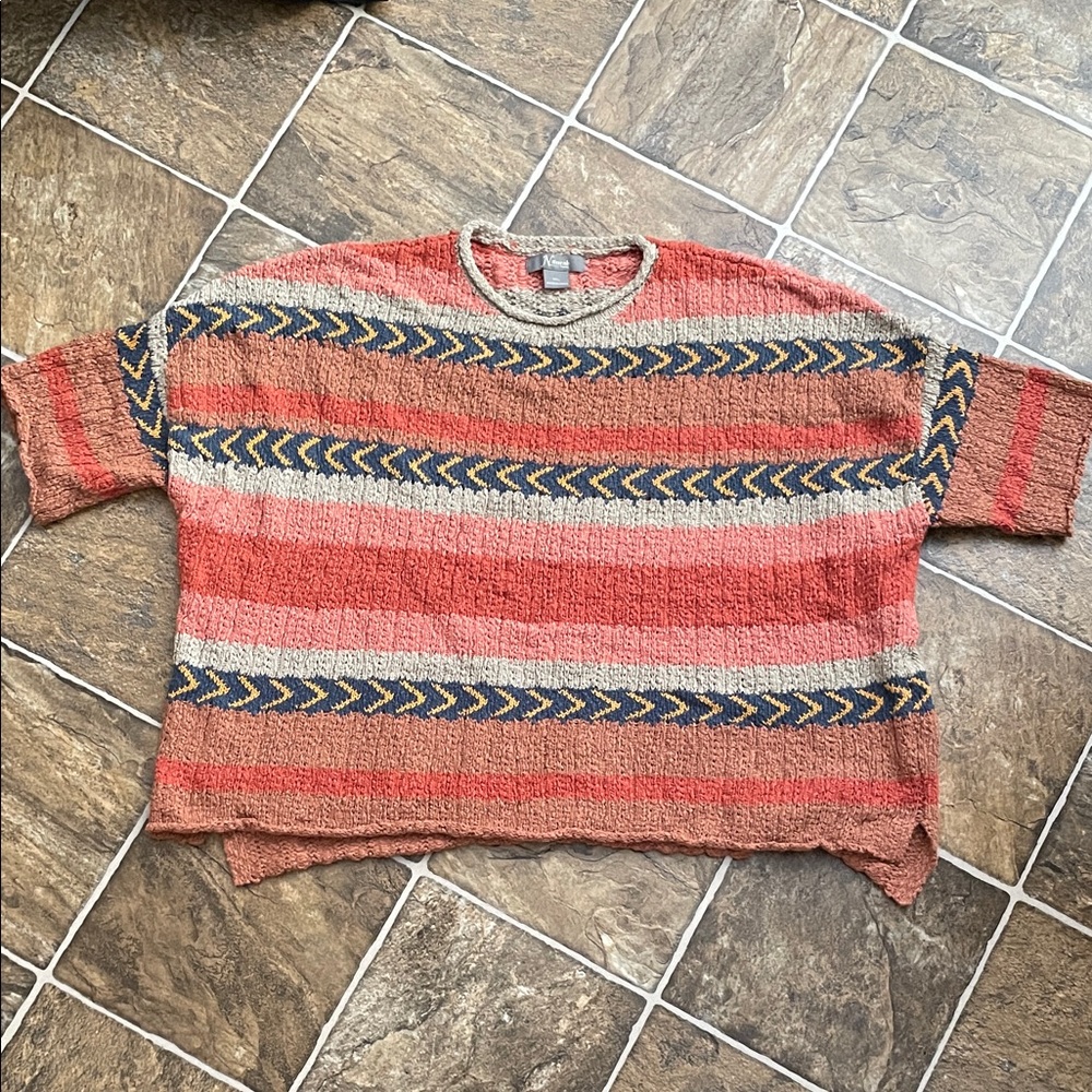 natural reflections short sleeve sweater